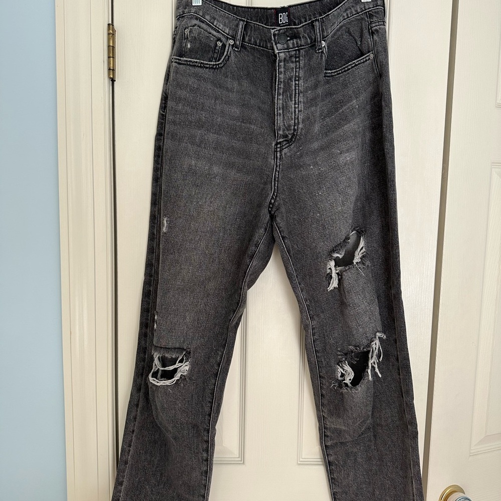 BDG Urban Outfitters slim straight black washed jeans - size 31